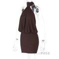 Keya Backless Halter Dress [SVWTF83B]
