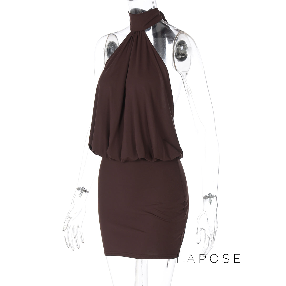 Keya Backless Halter Dress [SVWTF83B]