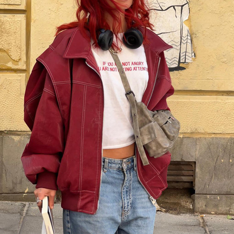 Keyli Vintage Biker Jacket [NPH3IST3]