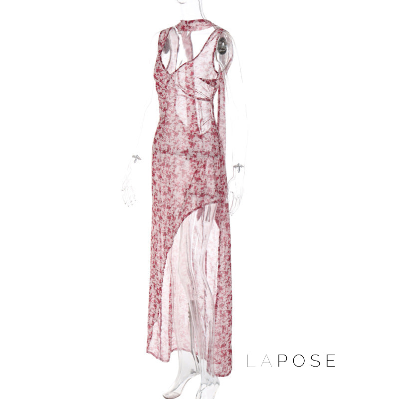 Khalia Backless Floral Maxi Dress [AWS28LGU]