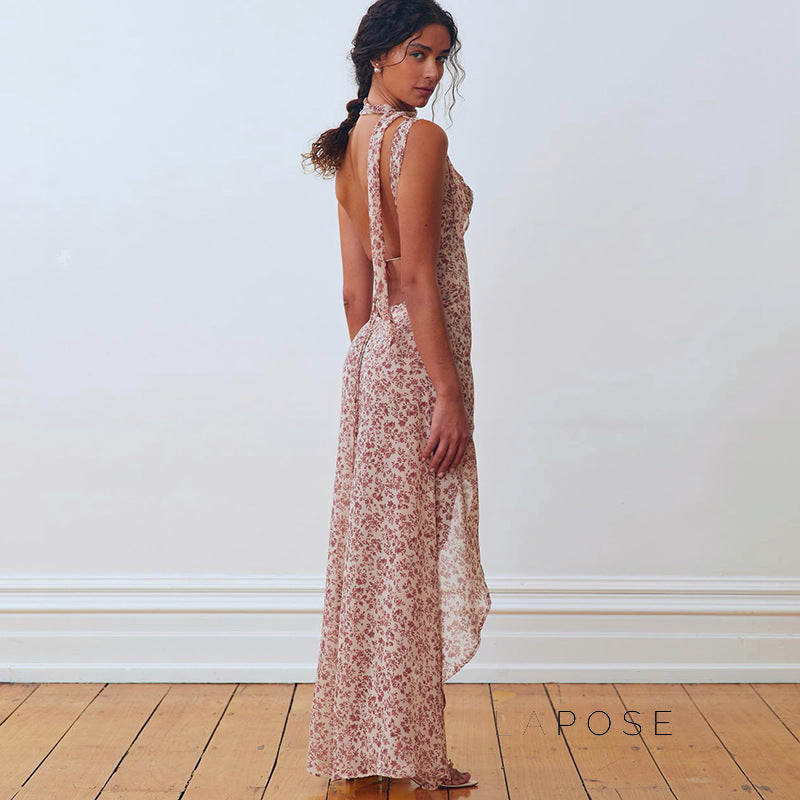 Khalia Backless Floral Maxi Dress [P98XROX5]