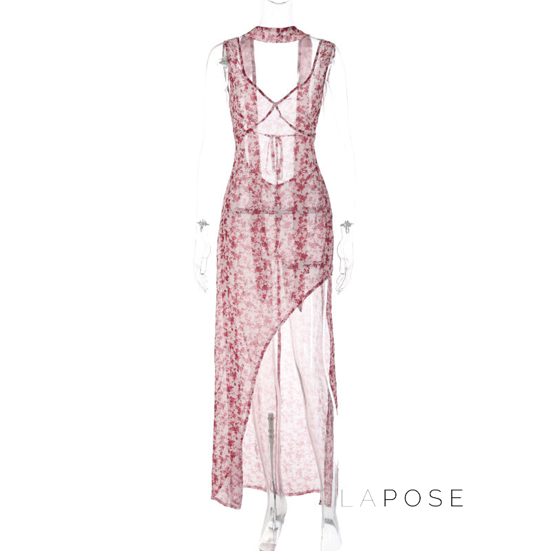 Khalia Backless Floral Maxi Dress [DN21KMOL]