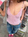 Khalia Polka Dot Camisole Top [71LRMBK4]