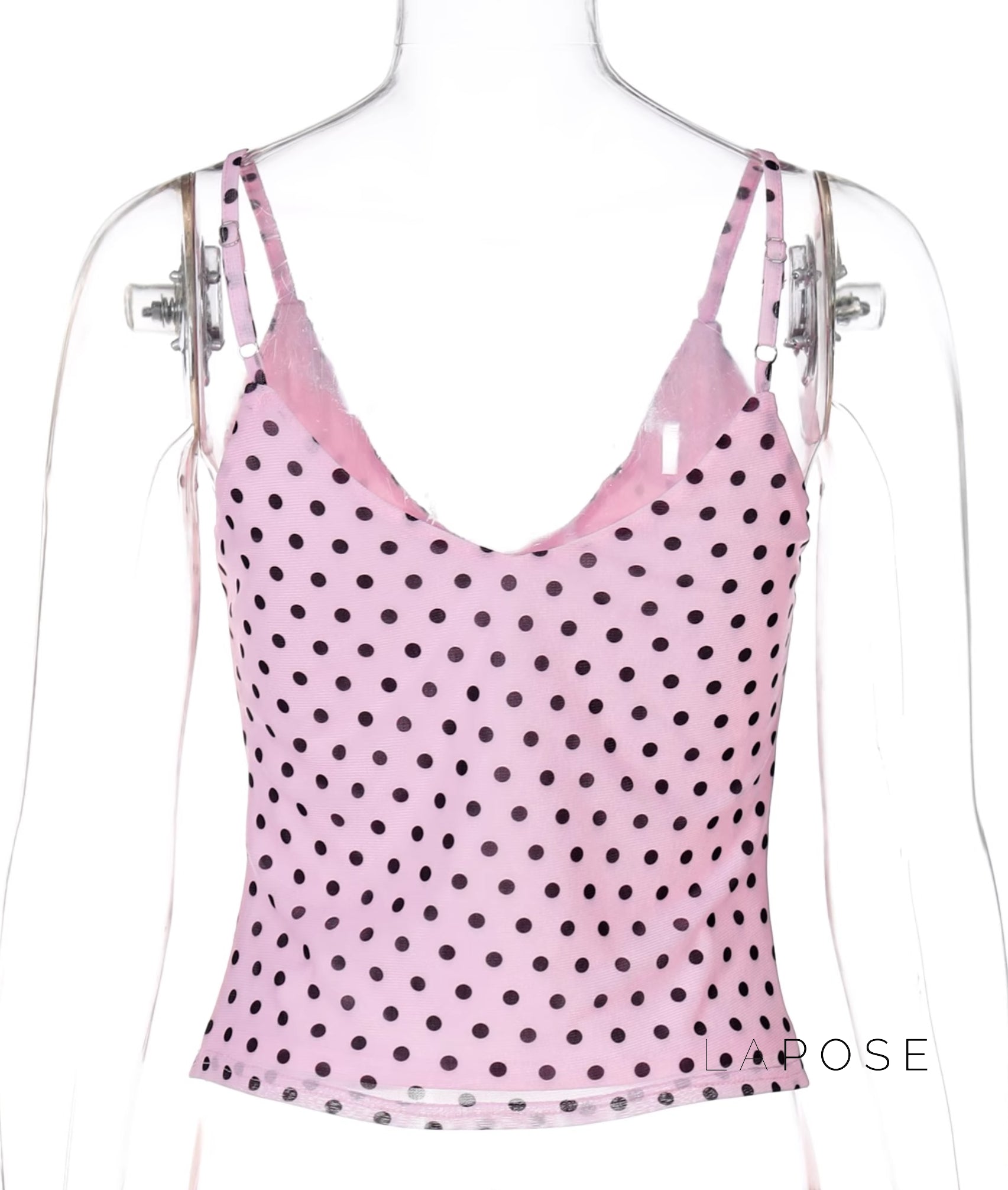 Khalia Polka Dot Camisole Top [7AQUX25H]