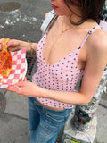 Khalia Polka Dot Camisole Top [ZDWD491B]