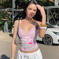 LaPose - Khelani Lace Leopard Print Cami