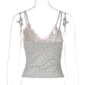 LaPose - Khelani Lace Leopard Print Cami