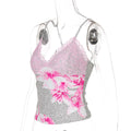 LaPose - Khelani Lace Leopard Print Cami