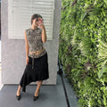 Khelani Leopard Asymmetric Skirt Set [CGUY2S1X]