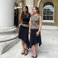 Khelani Leopard Asymmetric Skirt Set [VS8789O1]
