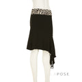 Khelani Leopard Asymmetric Skirt Set [3FHWNMOI]