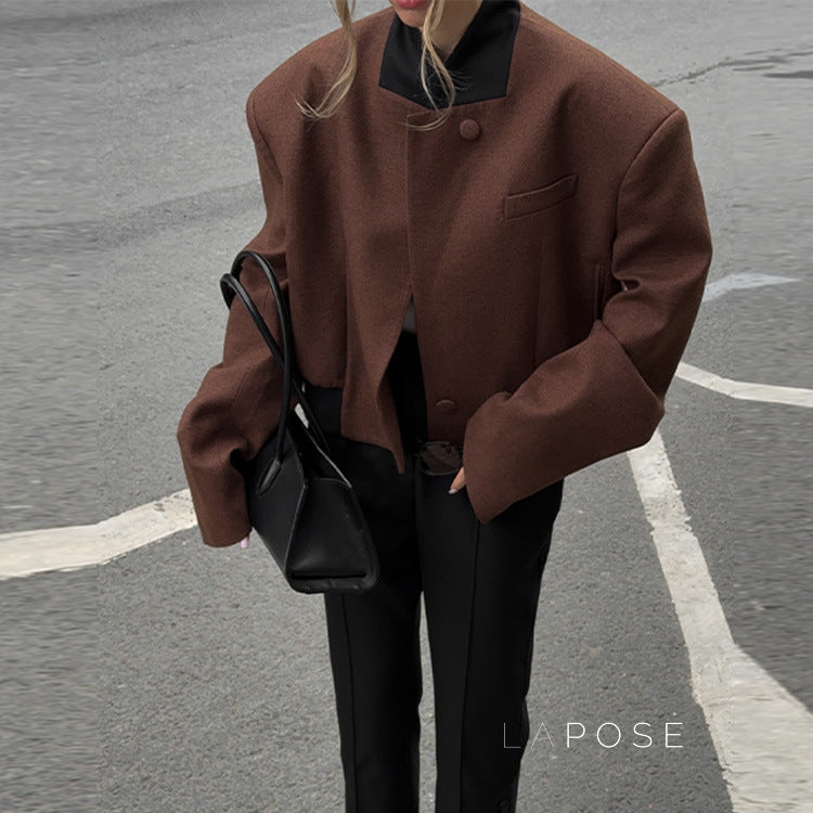 Khloe Retro Crop Jacket [14LRL82P]