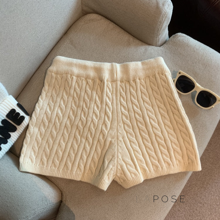 Khyla Cozy Wide-Leg Shorts [9K5S7730]