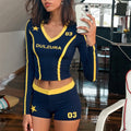 Kiah Letter Print Short Set [C02XHG9P]