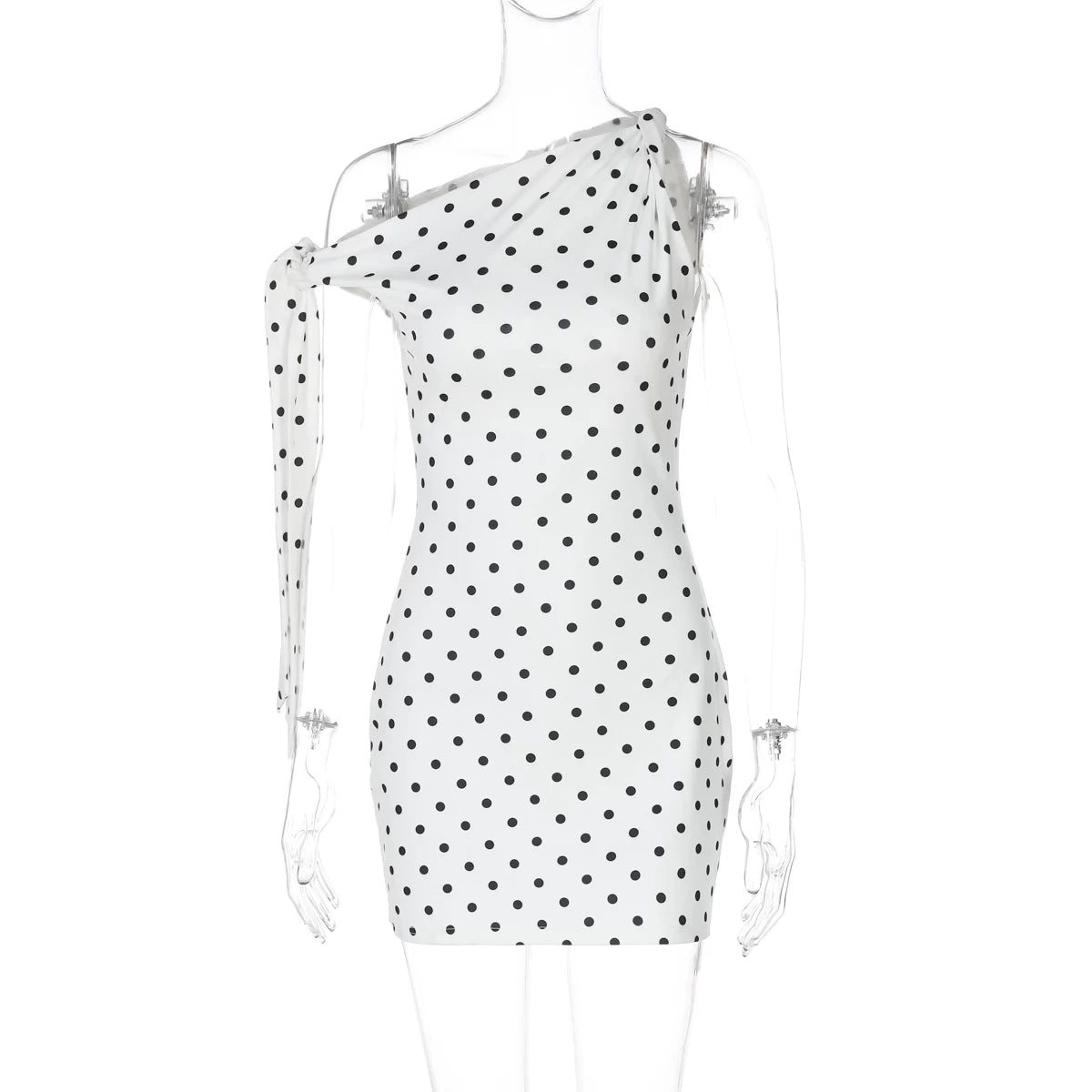 Kinslee Asymmetric Polka Dot Mini