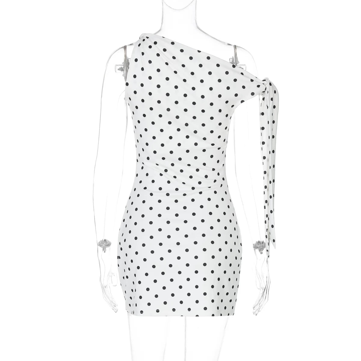 Kinslee Asymmetric Polka Dot Mini