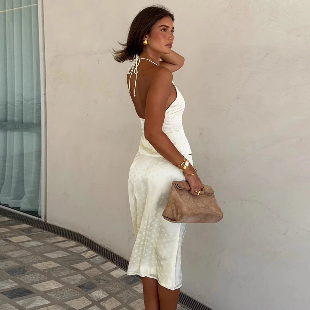 Knitted Two-Piece Skirt Set [RFJ5EO04]