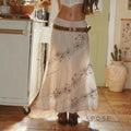 Kolbie Elegant White Maxi Skirt [ON5WI6ZK]