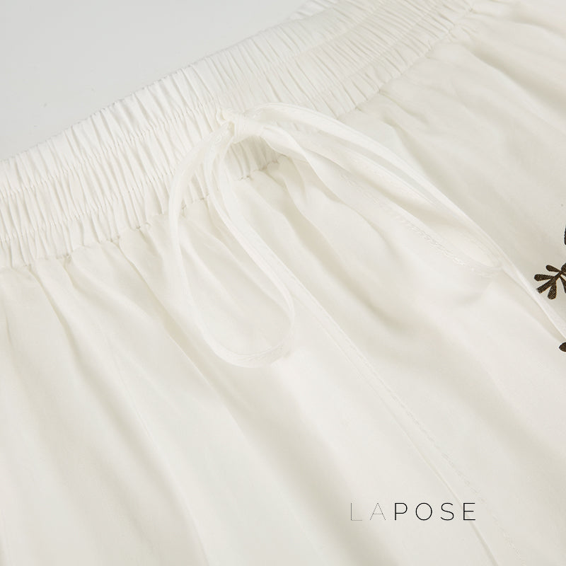 Kolbie Elegant White Maxi Skirt [S5LZAFHV]