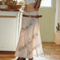 Kolbie Elegant White Maxi Skirt [45SBPWUH]