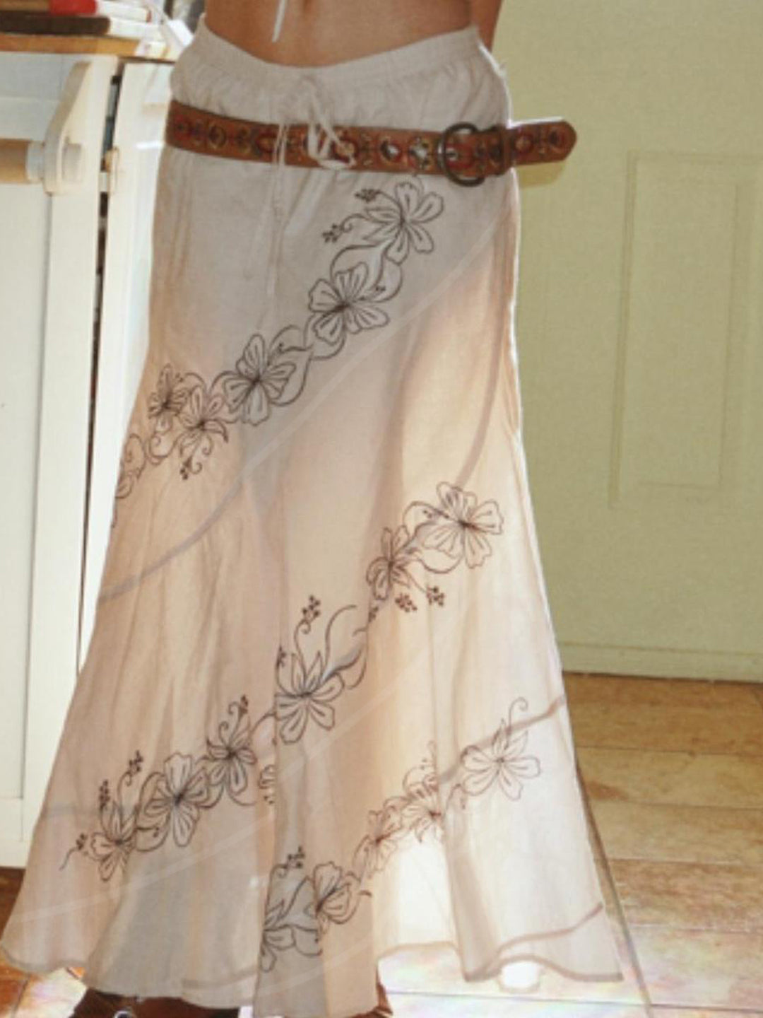 Kolbie Elegant White Maxi Skirt [AEB01QVH]