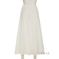 Kolbie Elegant White Maxi Skirt [8CN6N9DZ]