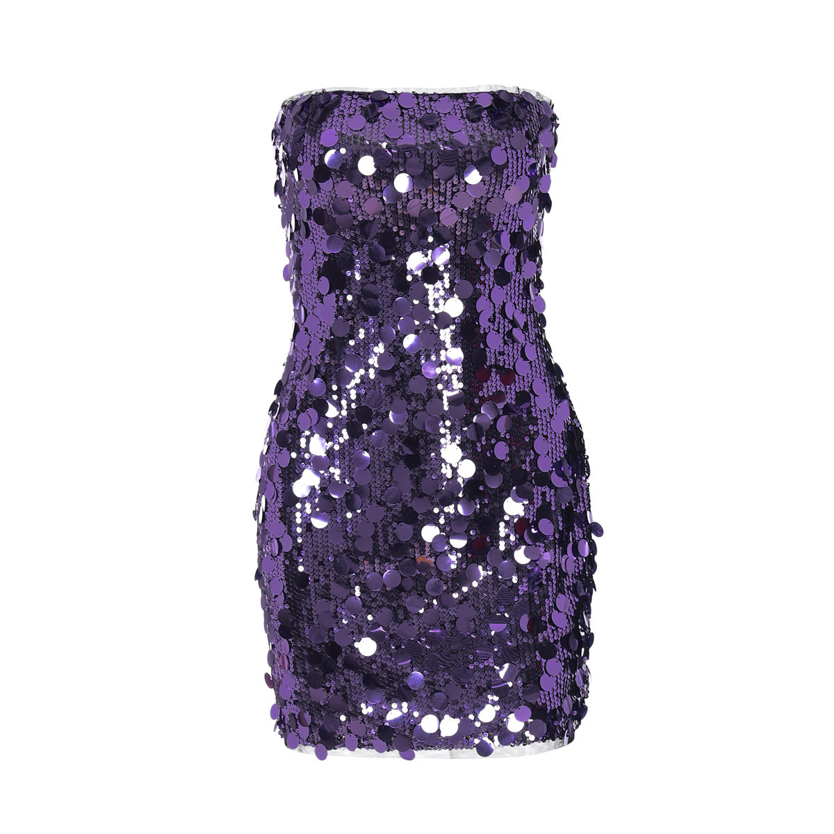 Kollins Sequin Strapless Midi Dress [PVUPDUYK]
