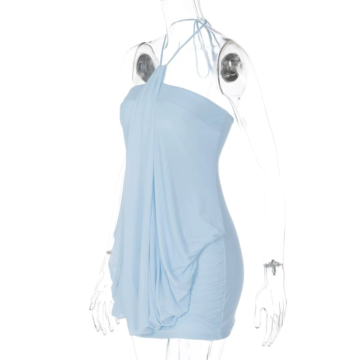 LaPose - Kollyns Halter Draped Mini Dress
