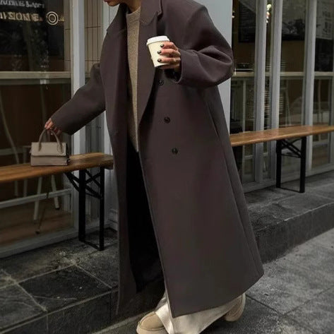 Korbyn Double-Breasted Woolen Coat [N6HNJUI7]