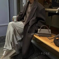 Korbyn Double-Breasted Woolen Coat [OZ2NZJ85]