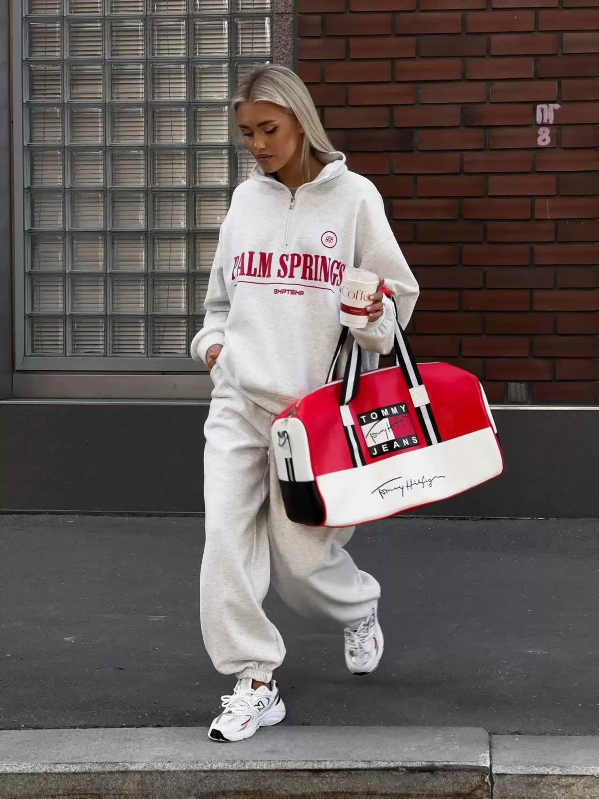 LaPose - Krislynn Half-Zip Sweatshirt Jogger Set