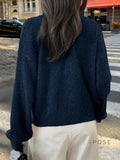 Kristy Button-Front Knit Cardigan [6DOLT51V]