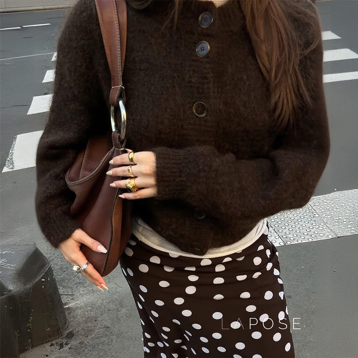 Kristy Button-Front Knit Cardigan [UMVV1KZM]