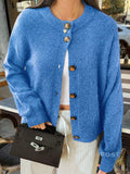 Kristy Button-Front Knit Cardigan [2G8QEDZL]