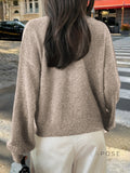 Kristy Button-Front Knit Cardigan [BLR7DWL1]