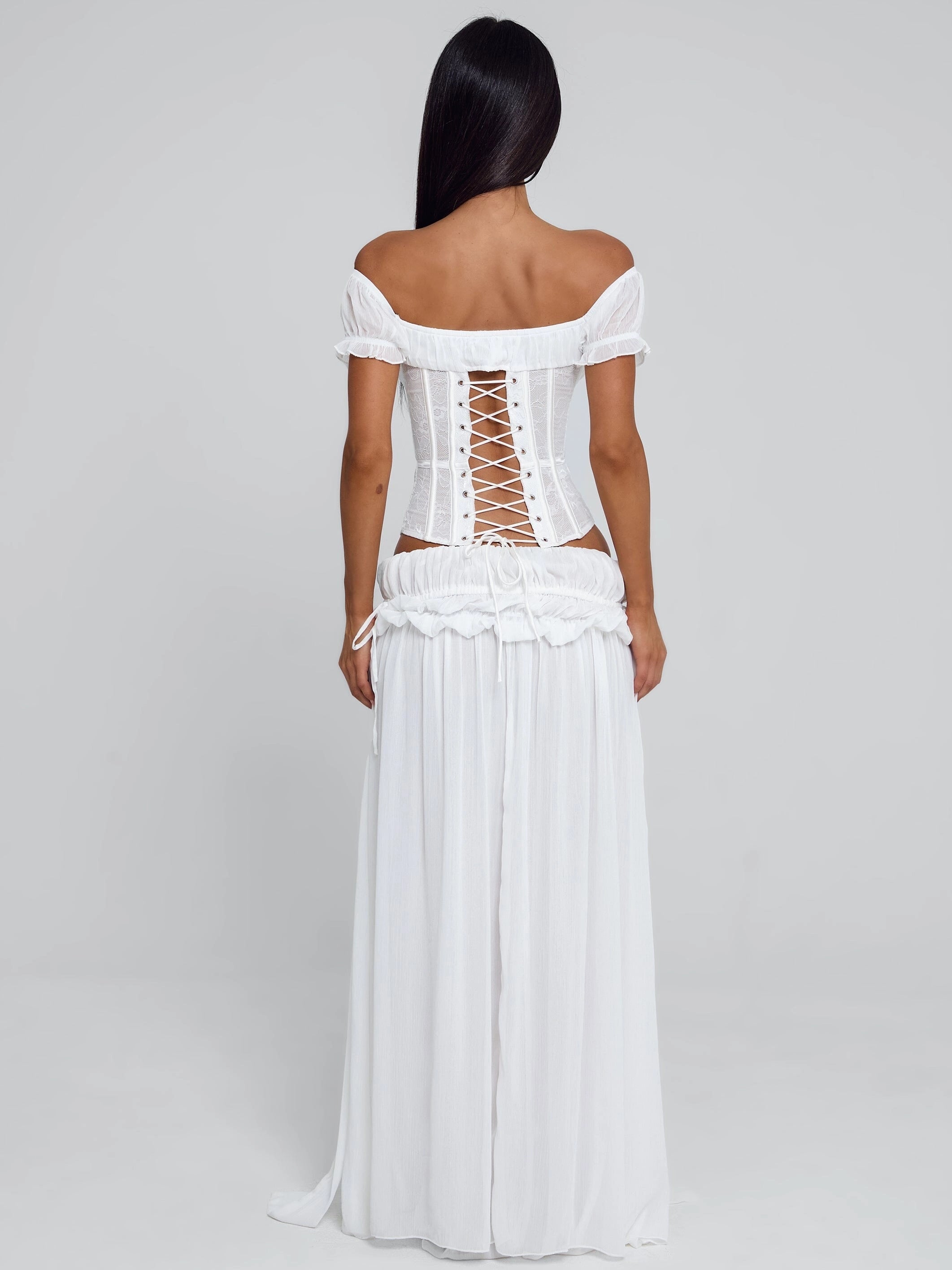 LaPose Kya Lace Bone Corset Top