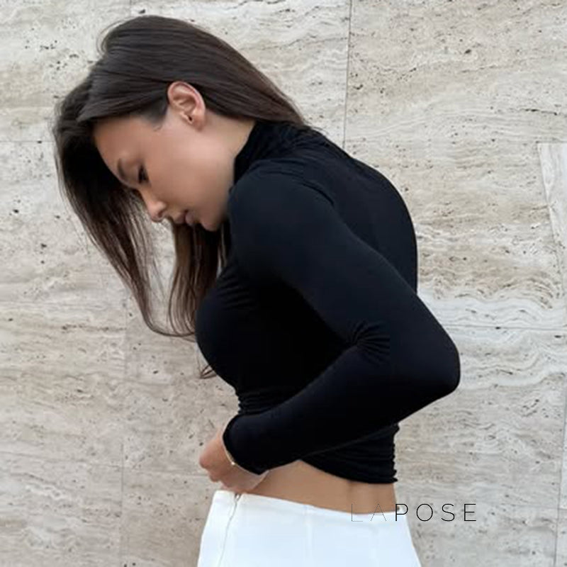 Kylee Slim Fit Turtleneck Top [1JFHHGOY]
