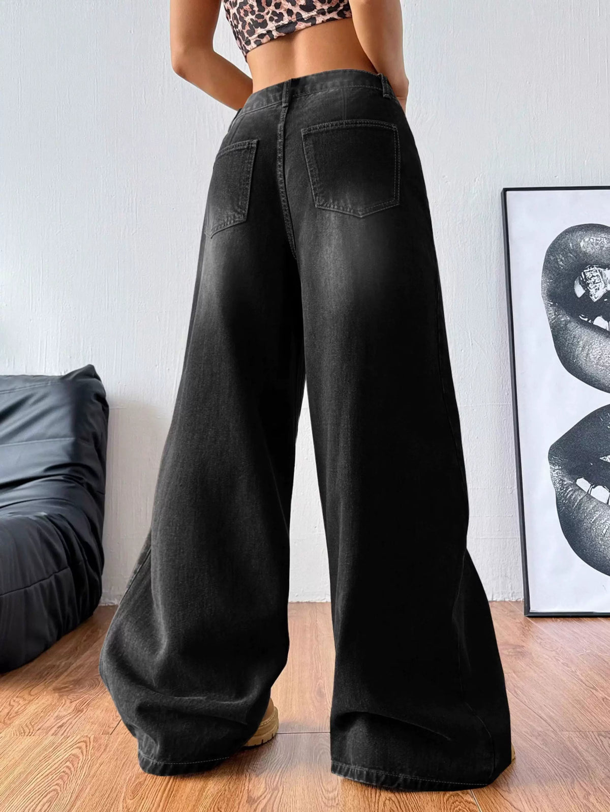 LaPose - Kyndal High Waisted Wide Leg Jeans