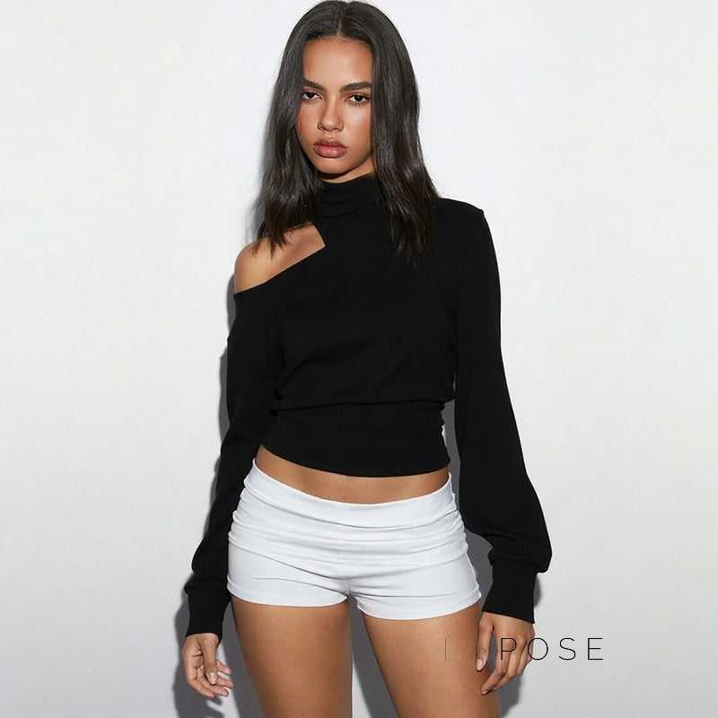 Kynsleigh One Shoulder Tie Top [EI3N59PD]