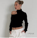 Kynsleigh One Shoulder Tie Top [I3OL7T42]
