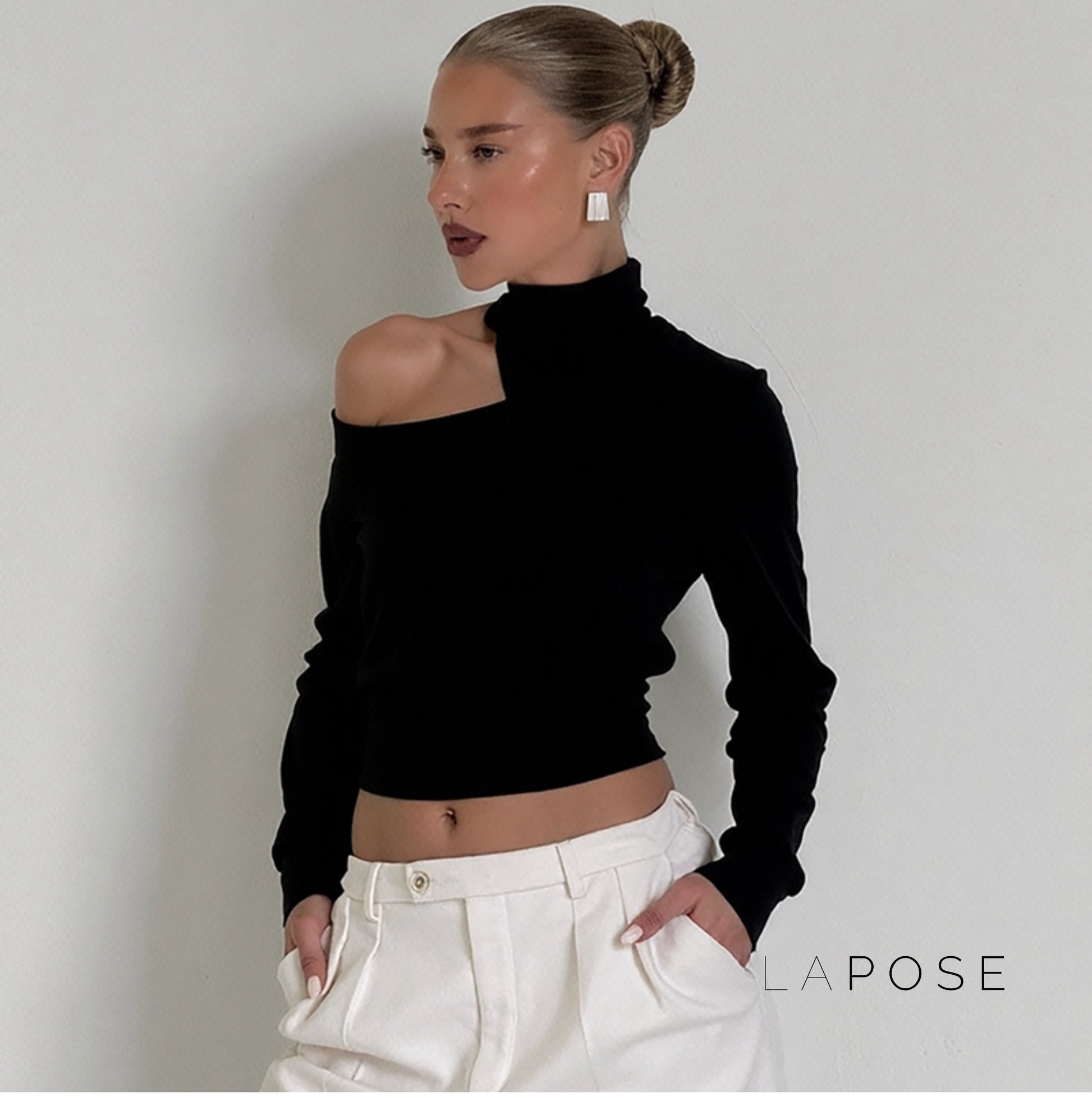 Kynsleigh One Shoulder Tie Top [I3OL7T42]