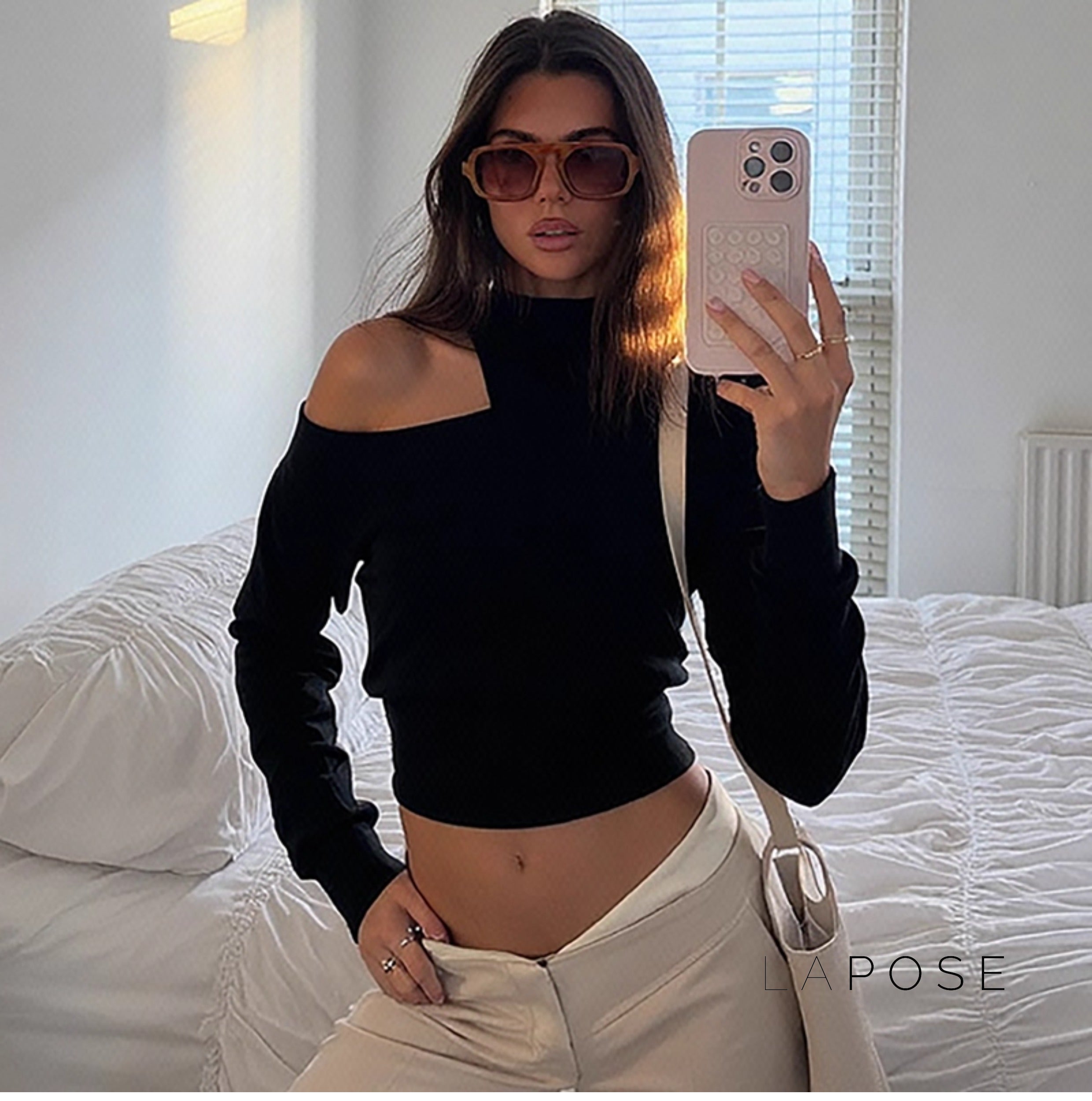 Kynsleigh One Shoulder Tie Top [RH97PMSE]