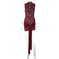 Lace Detail Bodycon Mini Dress [FDF4GJFC]