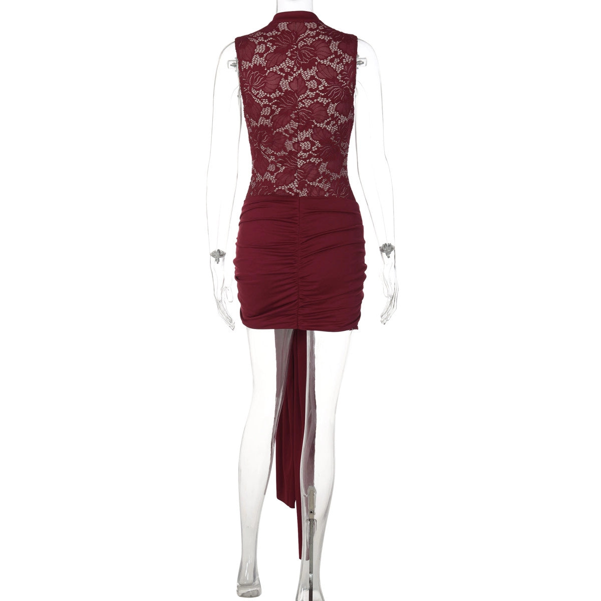 Lace Detail Bodycon Mini Dress [772O0PSV]