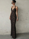 Lace Halter Slit Maxi Dress [RR9LRKFI]