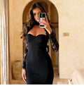 Lace Slit Maxi Dress [PYE8T1Q8]