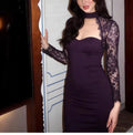 Lace Slit Maxi Dress [AJUSQ9E1]
