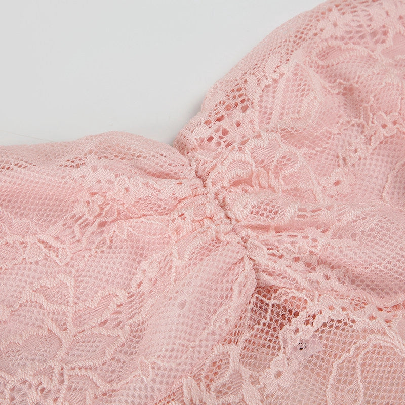 Lace Trim Halter Camisole Top [9MTLTK5Y]