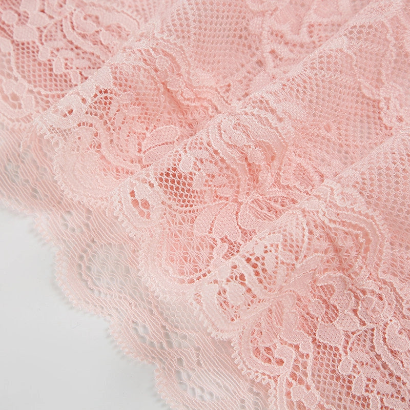 Lace Trim Halter Camisole Top [Y6EZTQVE]