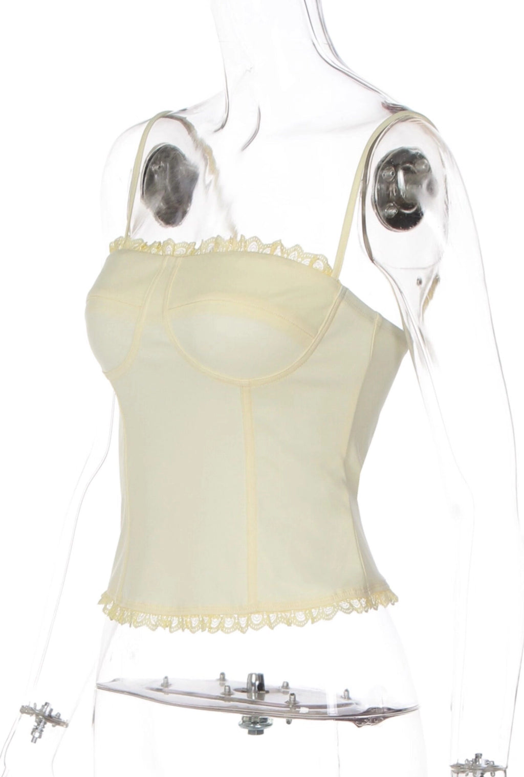 Lace Trim Patchwork Camisole [RVH8PDSL]